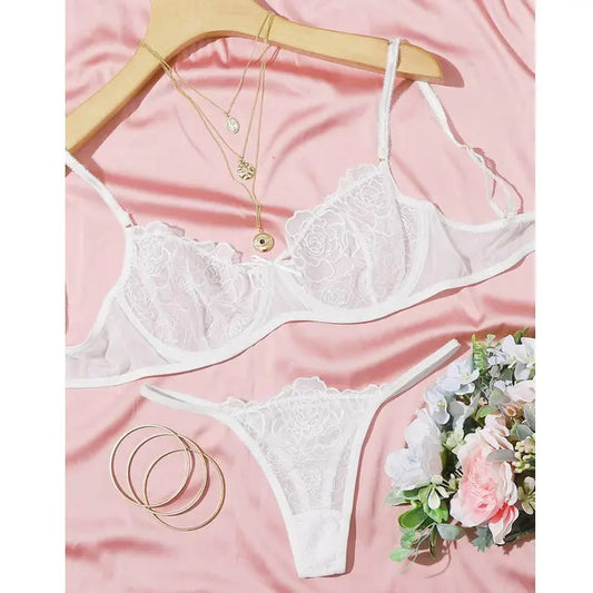 lingerie set close-up detail view