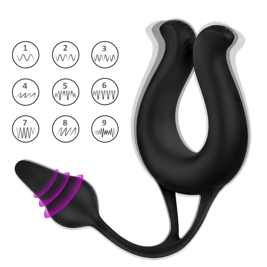 Remote Control Vibrating Cock Ring & Prostate Massager - image 2