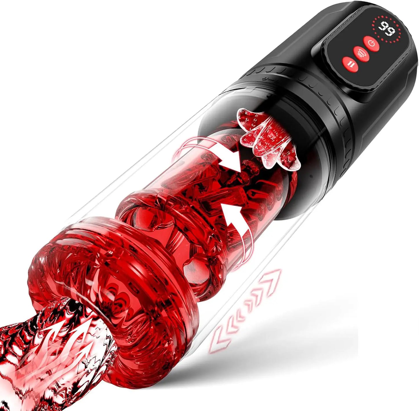Automatic Male Masturbator Cup - Telescopic Thrust Rotating Sucking Vibrator for Men