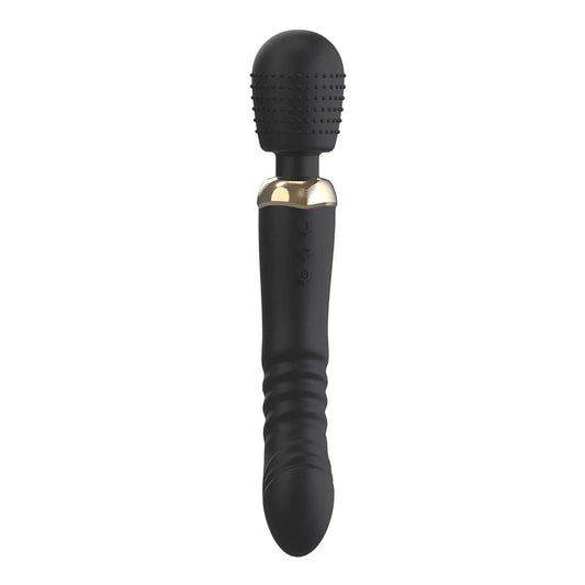 Telescoping Vibrator Wand & G-Spot Dildo | 15 Modes