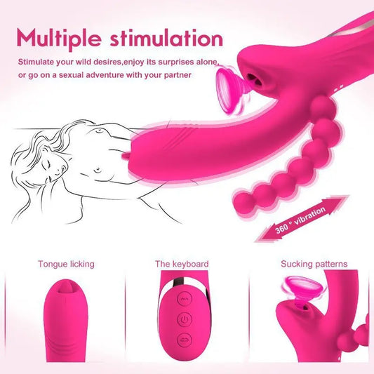 G-Spot Vibrator & Anal Beads | 10+10 Modes | Waterproof