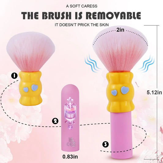 Discreet Makeup Brush Bullet Vibrator for Clitoral & G-Spot - image 2
