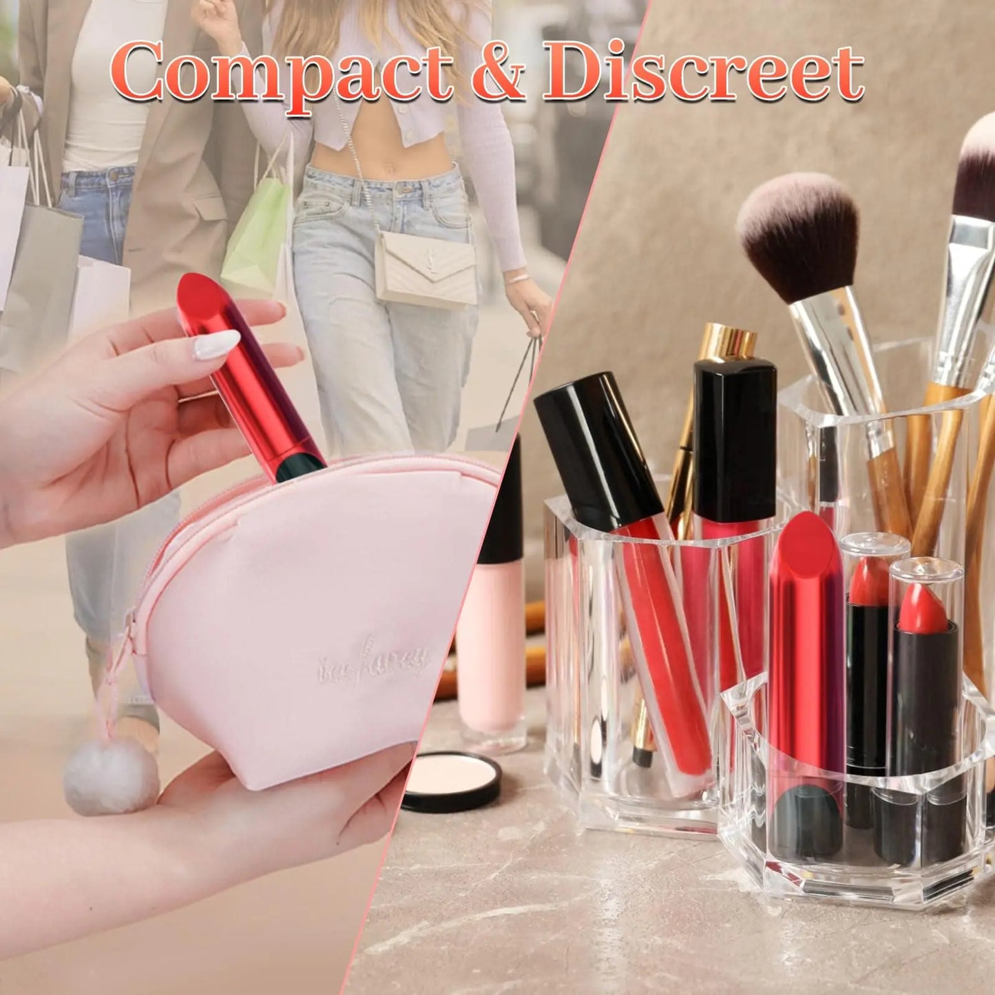 Lipstick Vibrator with LED Display | Mini Bullet for Women