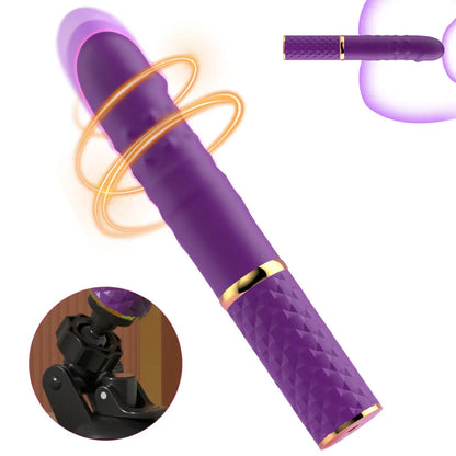 2-in-1 Realistic Thrusting Dildo Vibrator - 10 Modes & Suction Cup Sex Machine - image 3