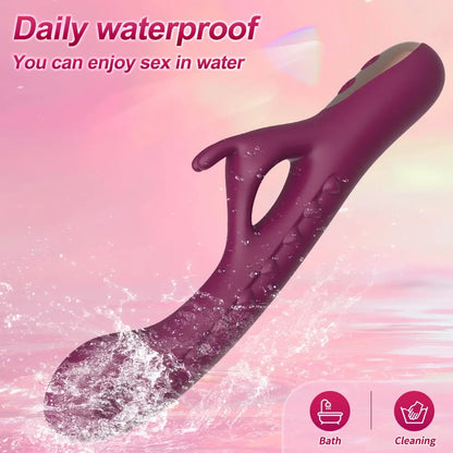 2-in-1 Rabbit Flapping Vibrator - 10 Modes G-Spot & Clitoral Stimulator - image 8
