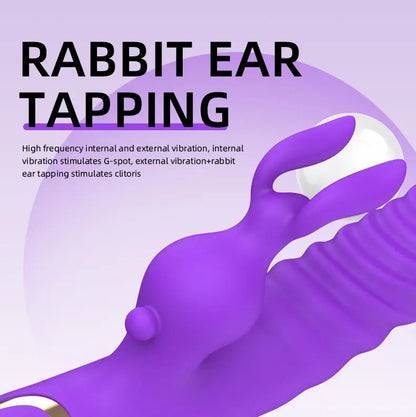 Thrusting Rabbit Vibrator with Clitoral Stimulator | G Spot Toy