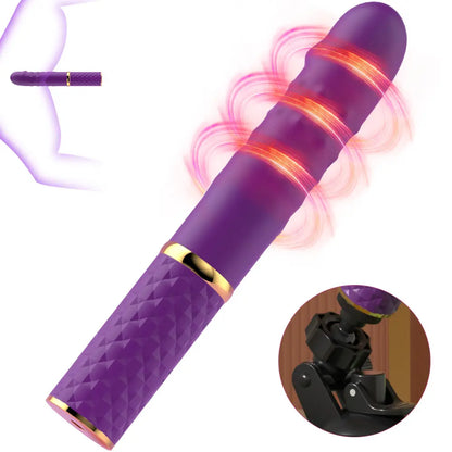 2-in-1 Realistic Thrusting Dildo Vibrator - 10 Modes & Suction Cup Sex Machine - image 9
