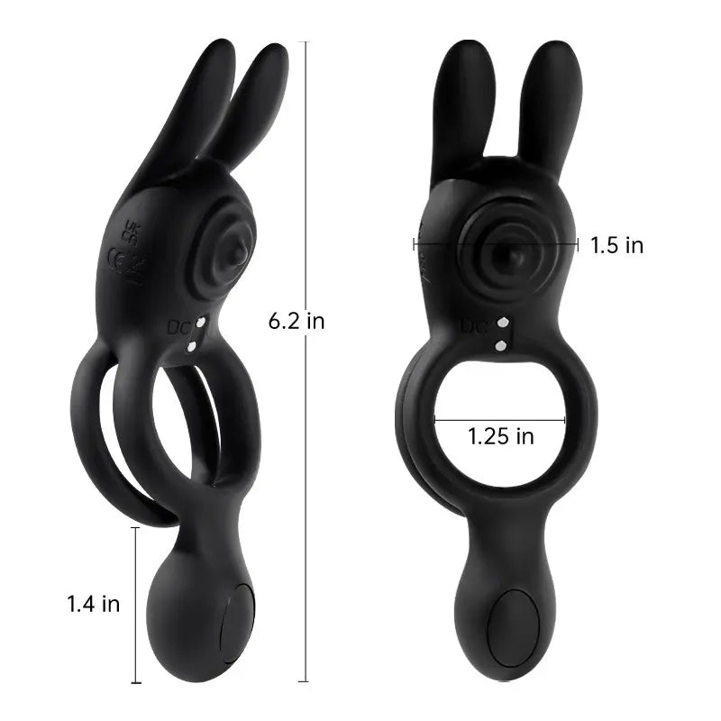 Vibrating Cock Ring with Rabbit Clitoral Stimulator
