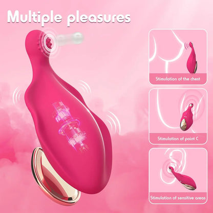 App-Controlled Wearable Panty Vibrator — Textured Clitoral Stimulator (Adult Toy for Women)
