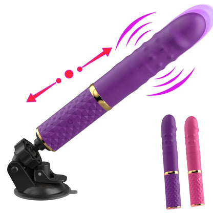 2-in-1 Realistic Thrusting Dildo Vibrator - 10 Modes & Suction Cup Sex Machine - image 10