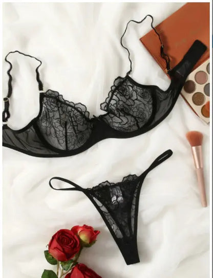 lingerie set side angle product view