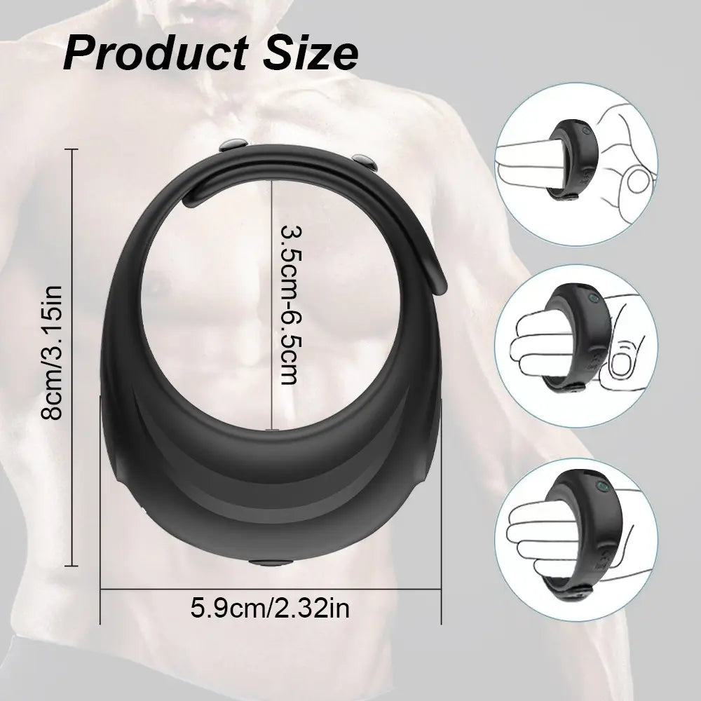Vibrating Cock Ring - Dual Motor Penis Ring