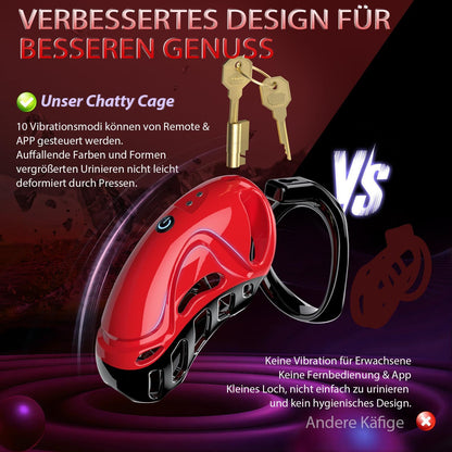 Vibrating Male Chastity Cage with Remote | 10 Modes & 5 Ring Sizes - image 5