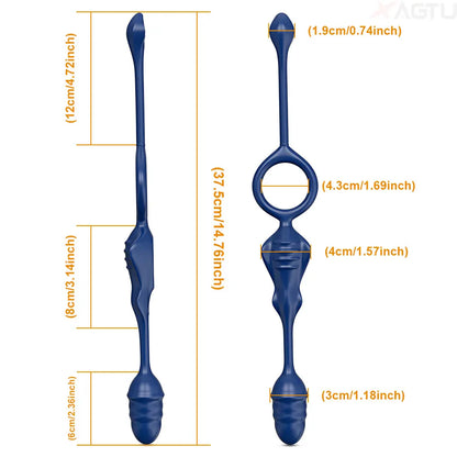 4-in-1 Vibrating Cock Ring with APP | Couples G-Spot & Perineum Vibrator