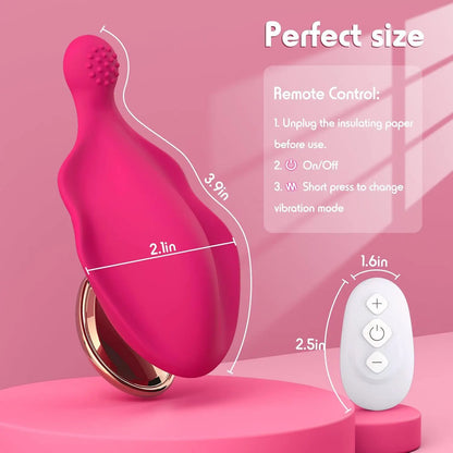 App-Controlled Wearable Panty Vibrator — Textured Clitoral Stimulator (Adult Toy for Women)