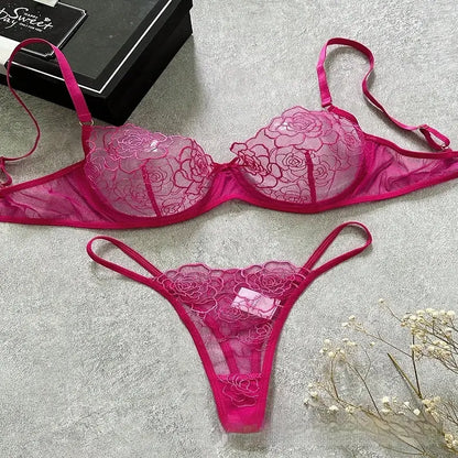 lingerie set material and shape detail