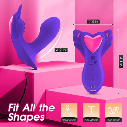 Purple Butterfly Wearable Vibrator for Women - G-Spot & Clit Stimulator - image 4