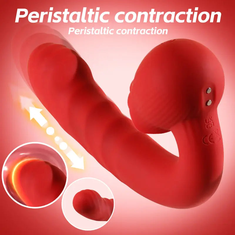 Rose Tongue Slapping Vibrator - 9 Modes G-Spot & Clitoral Stimulation Tool - image 4