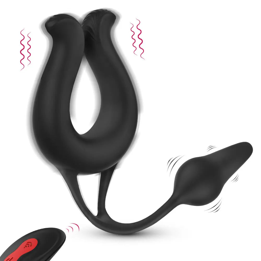 Remote Control Vibrating Cock Ring & Prostate Massager - image 4