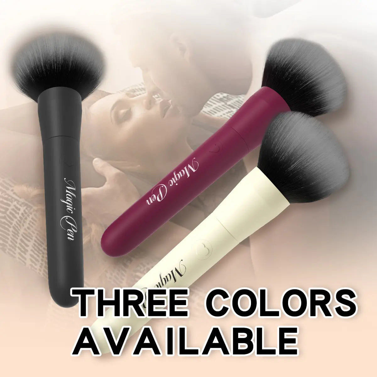 2-in-1 Makeup Brush Bullet Vibrator | Discreet 10-Mode Clitoral Stimulator - image 6