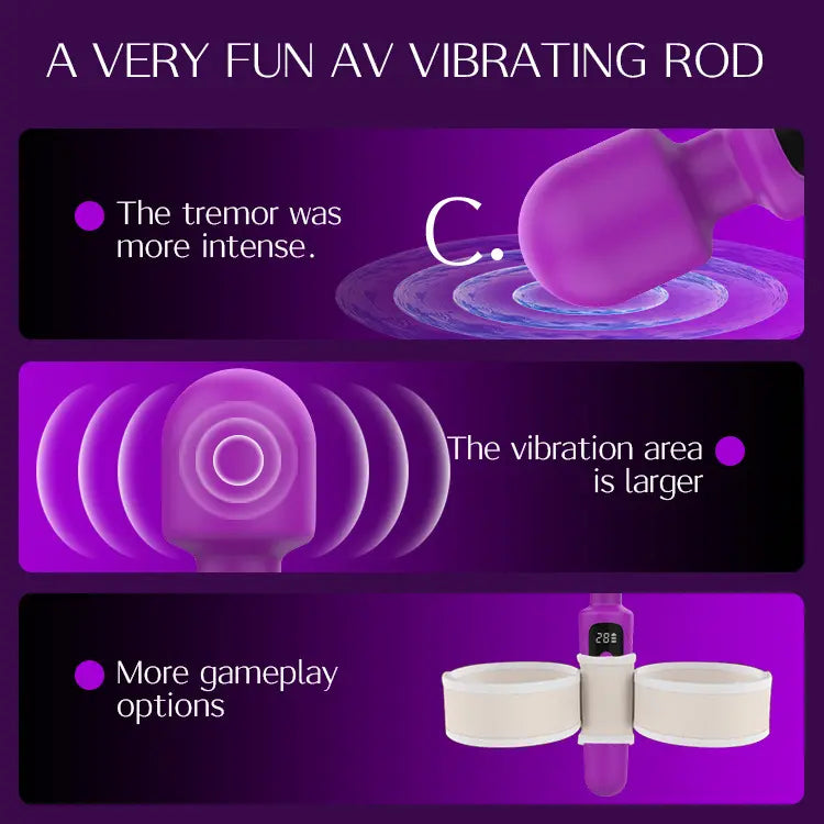 Handheld Cordless Wand Massager | Waterproof Silicone Massager