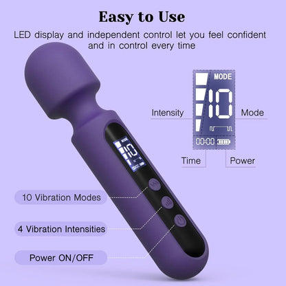 wand vibrator side angle product view