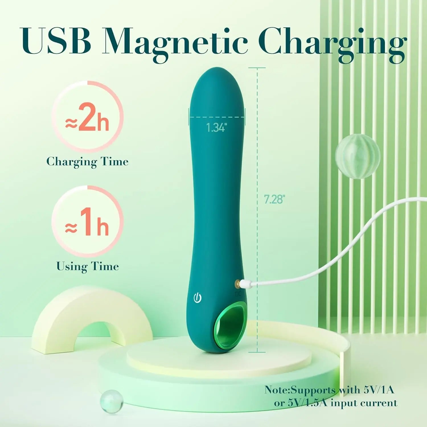 G-Spot Vibrator - 10 Modes Soft Silicone Dildo & Massager - image 3