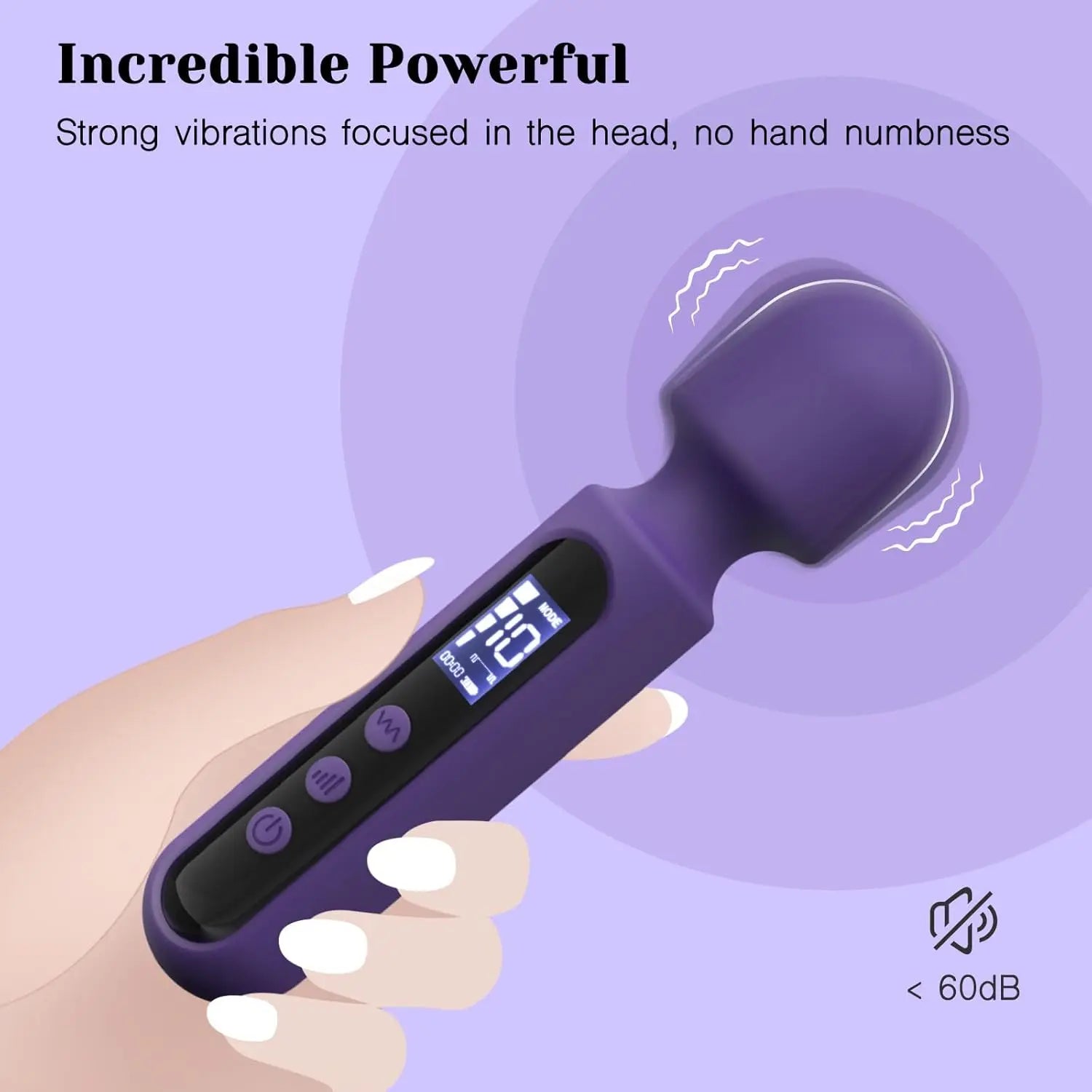 wand vibrator material and shape detail