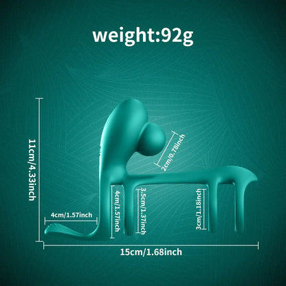 360° Twisting Cock Ring with G-Spot Stimulator | Couples Toy
