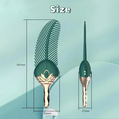 Vibrating Peacock Feather Tickler - 10 Modes Silicone Sex Teaser for Foreplay - image 5