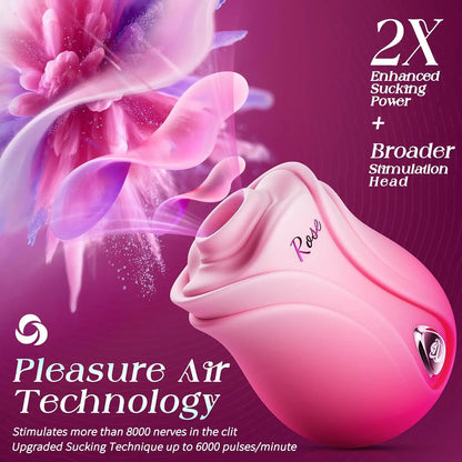 🔮AI App Rose Toy Vibrator | 10 Sucking & Vibrating Modes for Women