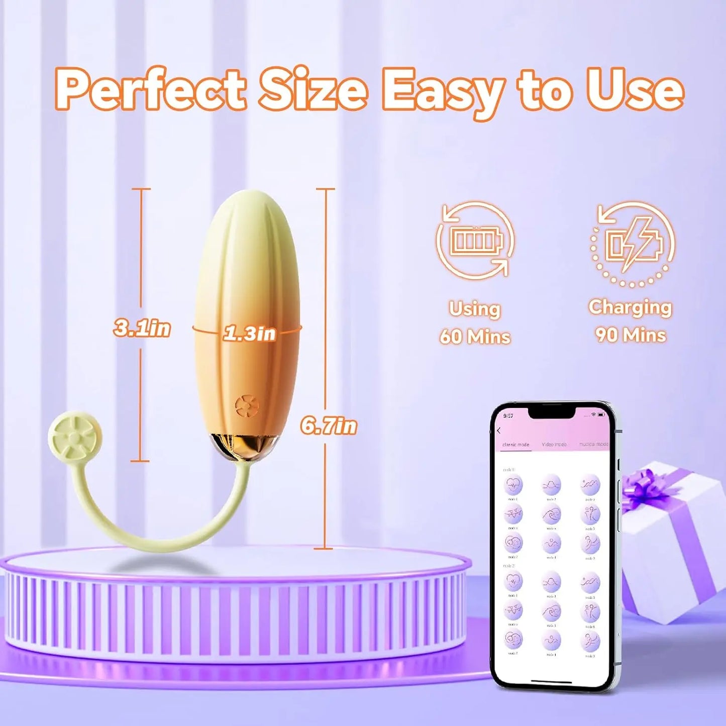 vibrator material and shape detail