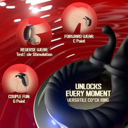 Vibrating Cock Ring with Clitoral Stimulator | Couples Sex Toy