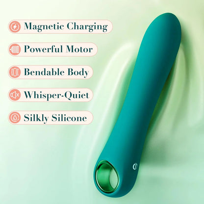 G-Spot Vibrator - 10 Modes Soft Silicone Dildo & Massager - image 7