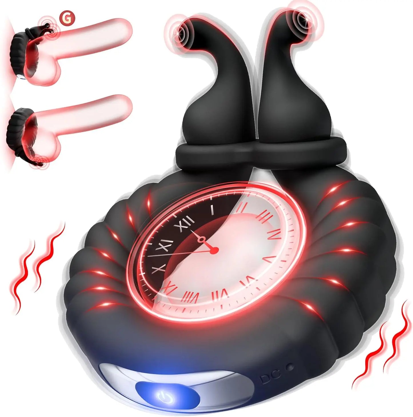 Vibrating Cock Ring with Clitoral Stimulator | Couples Sex Toy