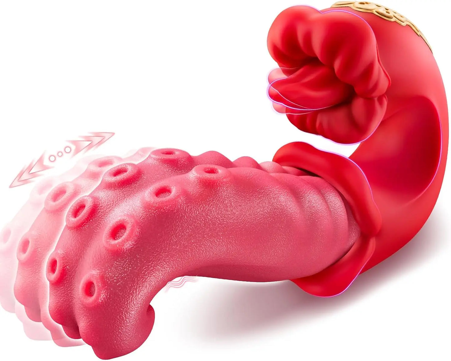 360° Rotating Tongue Personal Massager - 10 Thrusting & Vibration Modes Intimate Device for Women