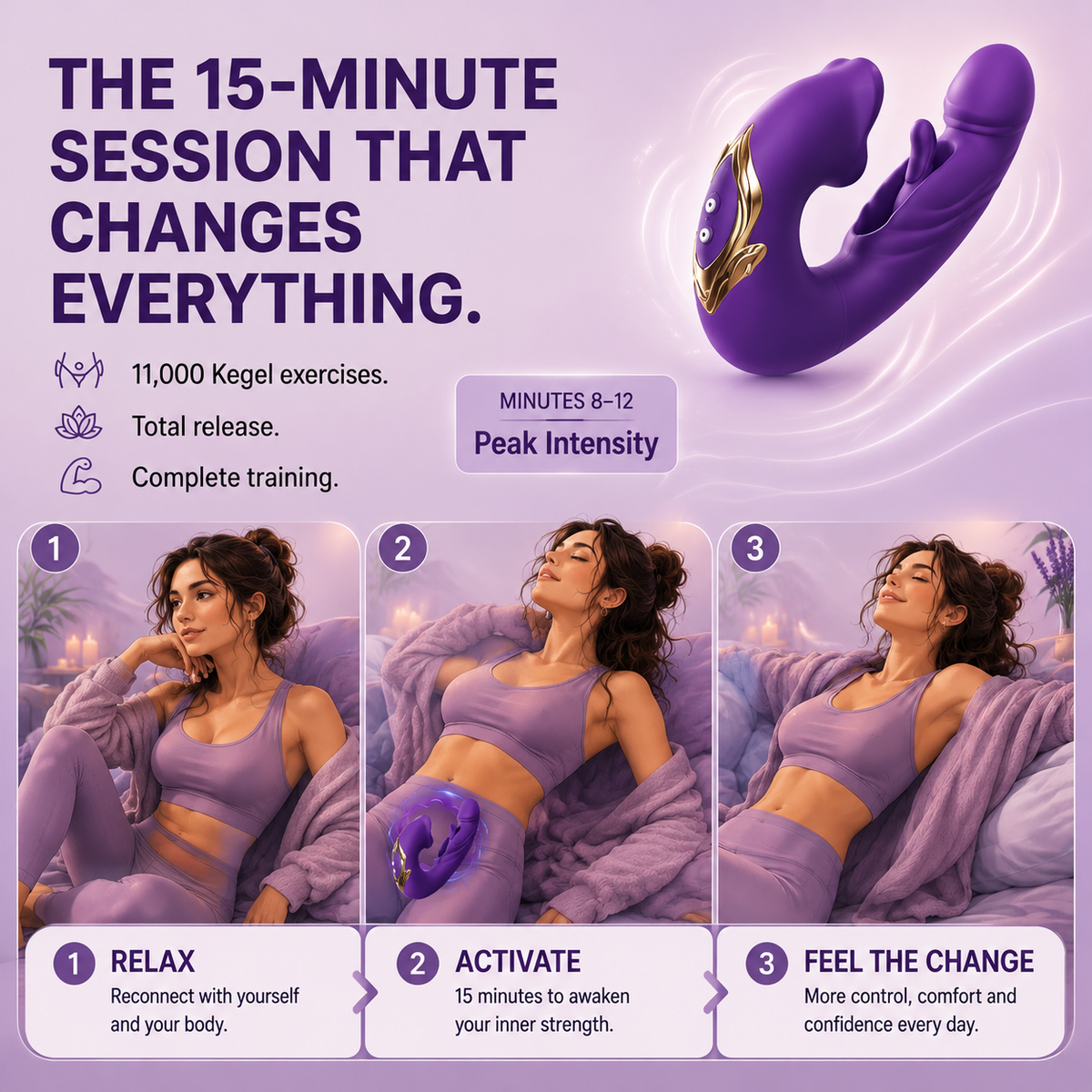 Zenzoone Activator 4-in-1 Home Pelvic Floor Trainer for Postnatal Pelvic Muscle Training