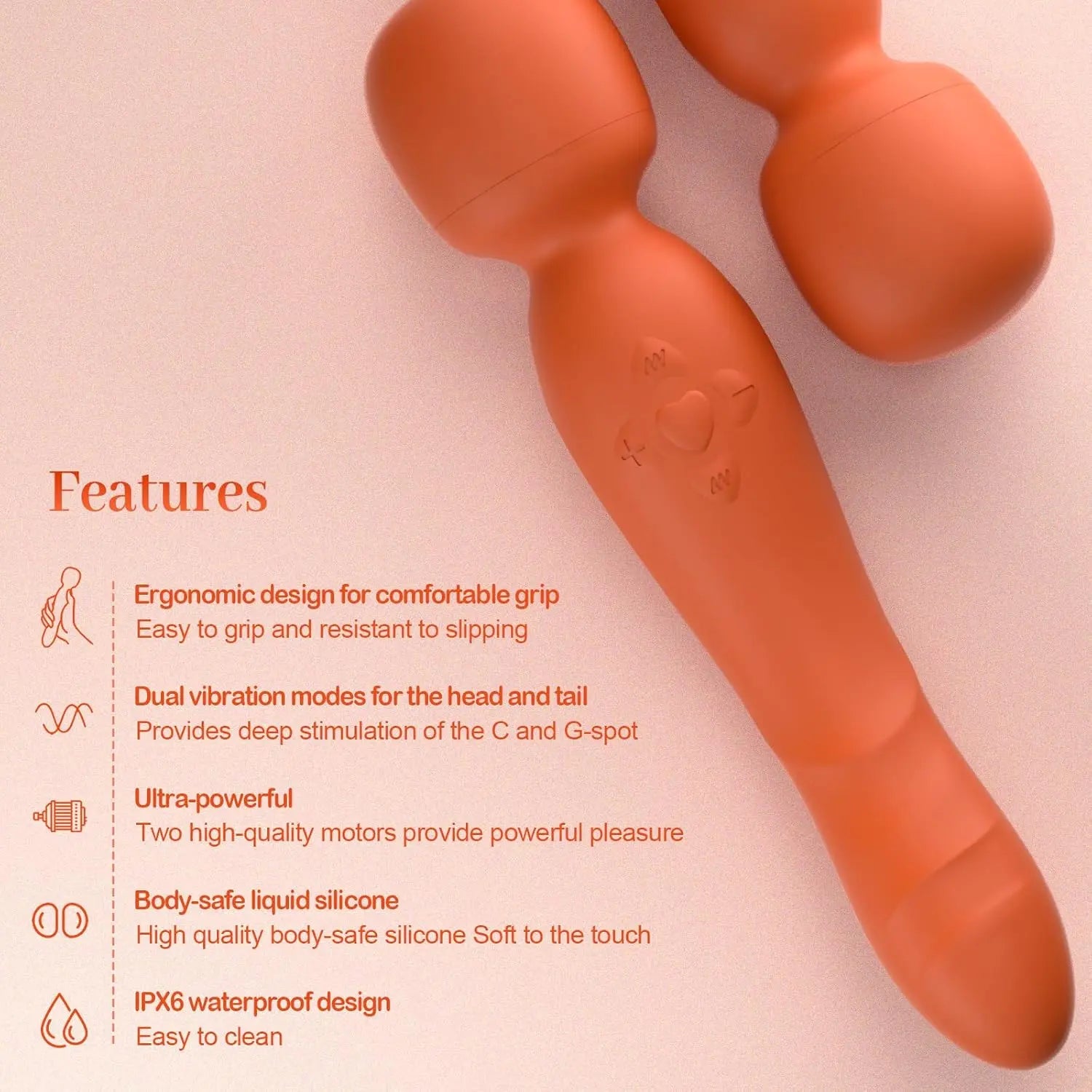 wand vibrator close-up detail view