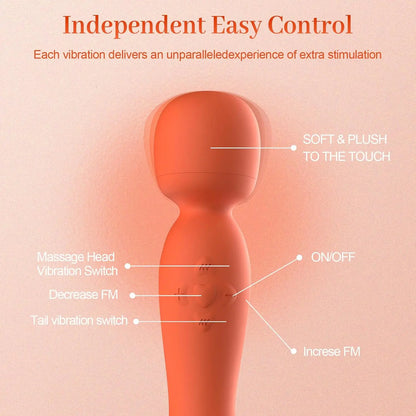 wand vibrator side angle product view