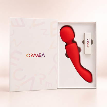 Customizable CRAVE AI Vibrator, Ultra Silent IPX7 Waterproof Medical Silicone Dual Motor Massager