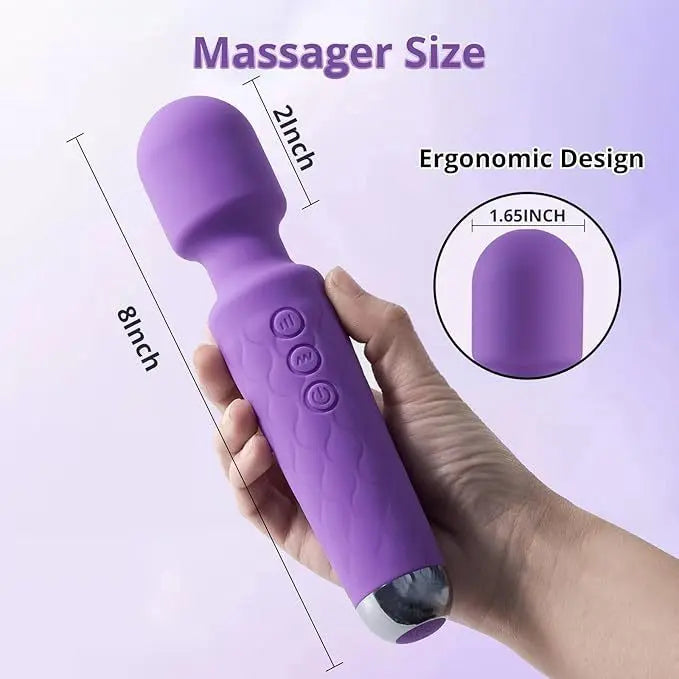 G-Spot Vibrator Wand - 20 Modes & 8 Speeds for Women