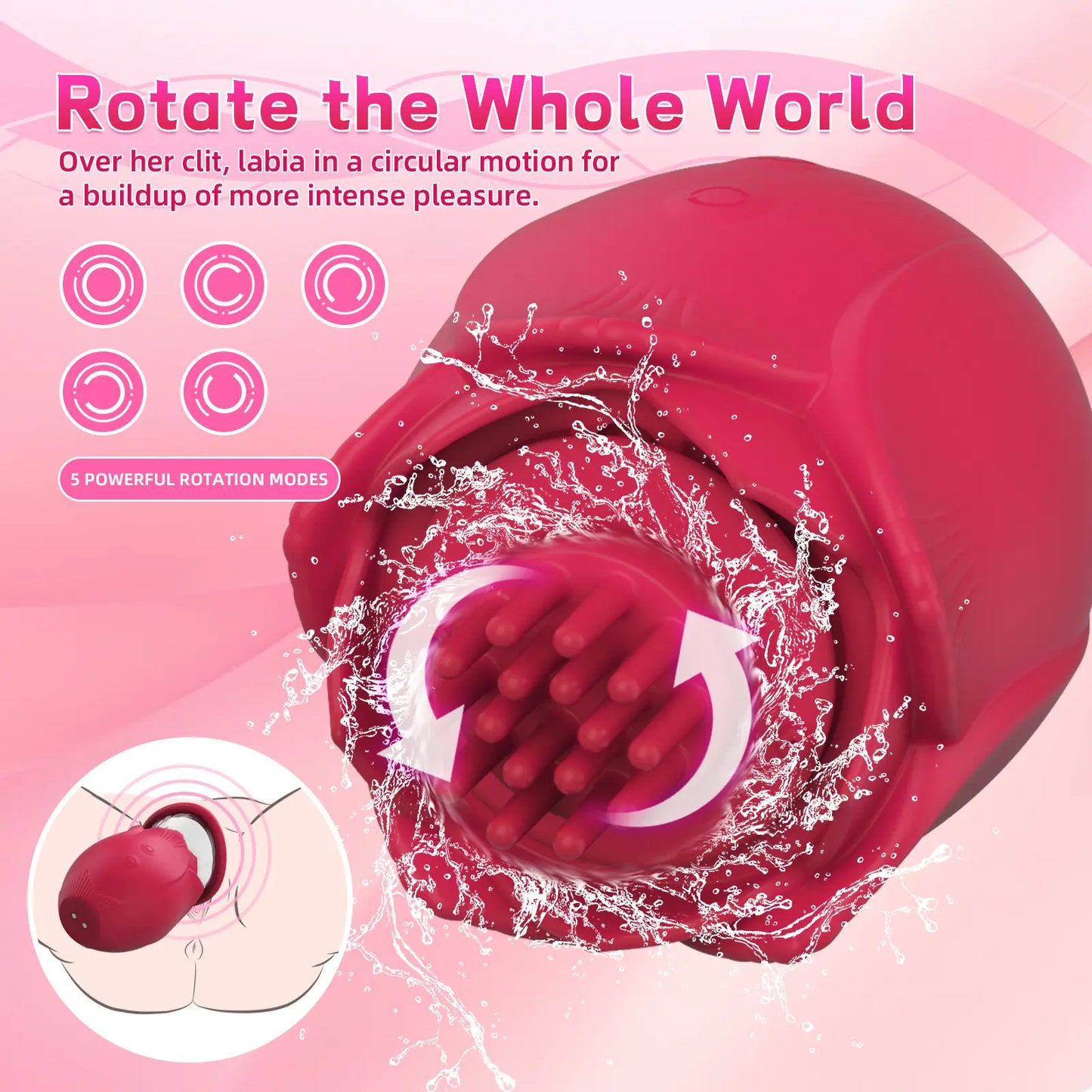 🌺Rose Toy for Women - 5 Mode Clit Sucker & Sucking Vibrator