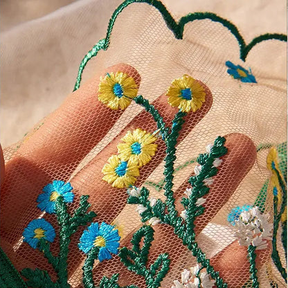 Sexy Embroidered Mesh Lingerie Set - Sheer Underwire Bra & Panty