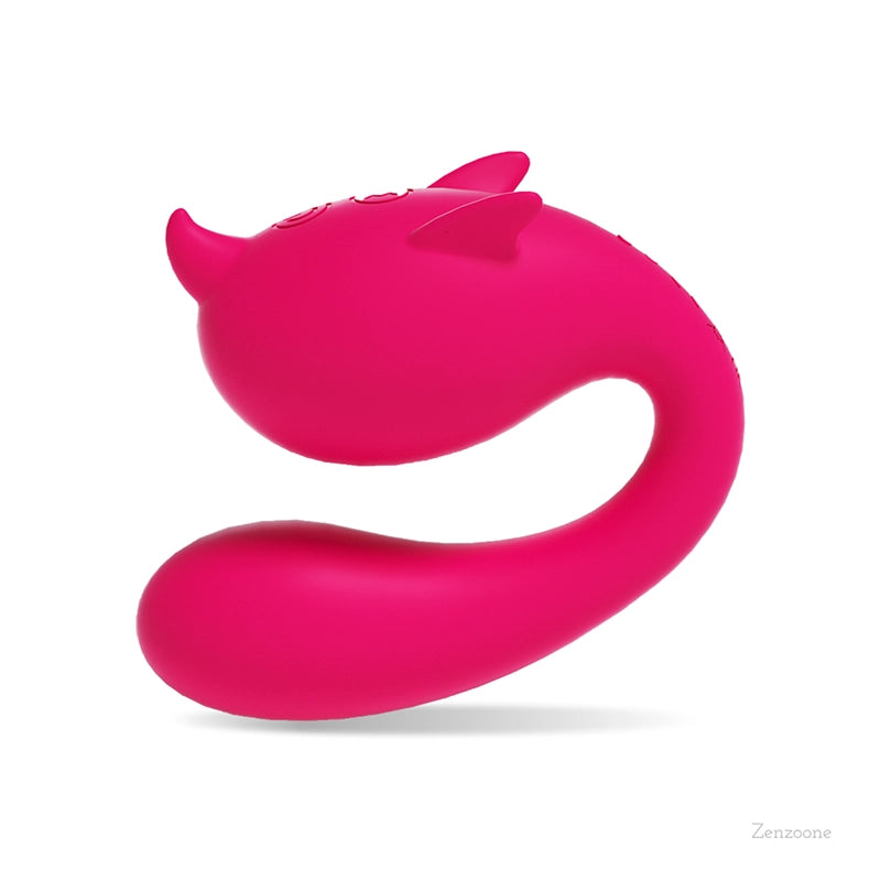 Zenzoone ergonomic silicone adult toy: bright pink intimate device with suction feature, curved design, body-safe material, and discreet shipping for personal use