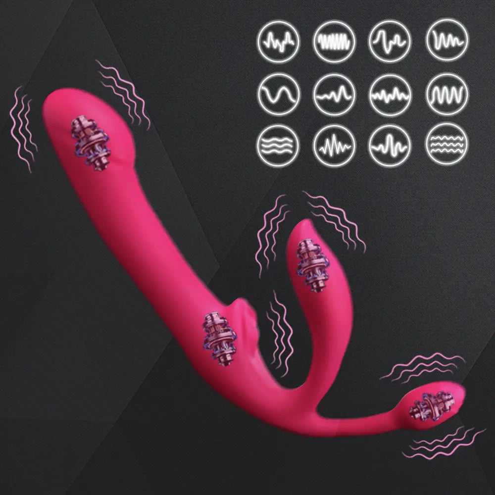 Rhythmic Vibrator for Women Dual Stimulation of the Clitoris and G-Spot