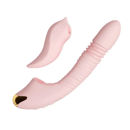 App Control Rabbit Vibrator with Rotating Beads & Clit Suction - image 2