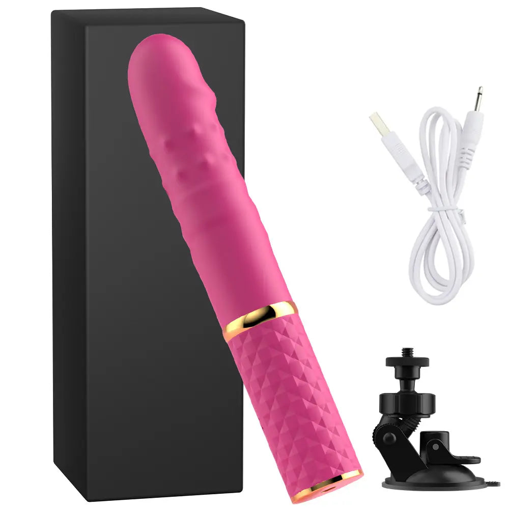 2-in-1 Realistic Thrusting Dildo Vibrator - 10 Modes & Suction Cup Sex Machine - image 2