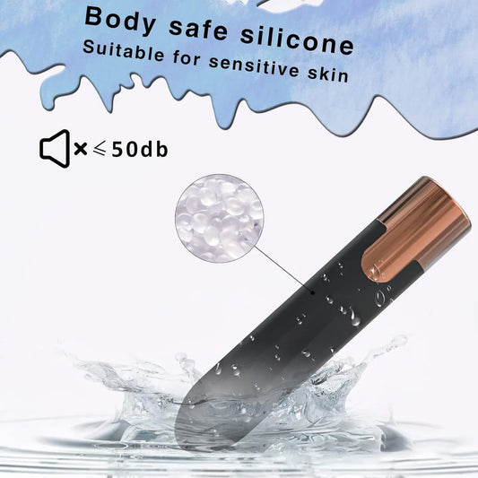 Zenzoone Noir body-safe silicone mini vibrator under 50dB quiet design