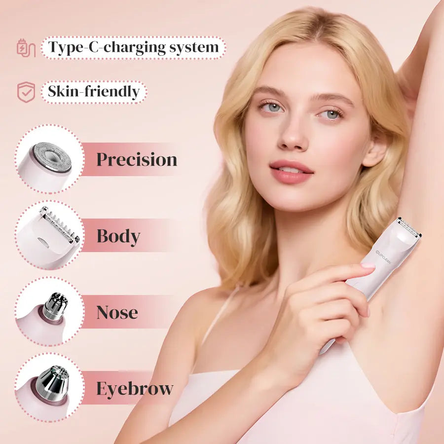 ANTL hair trimmer for face body arms and underarms hair removal