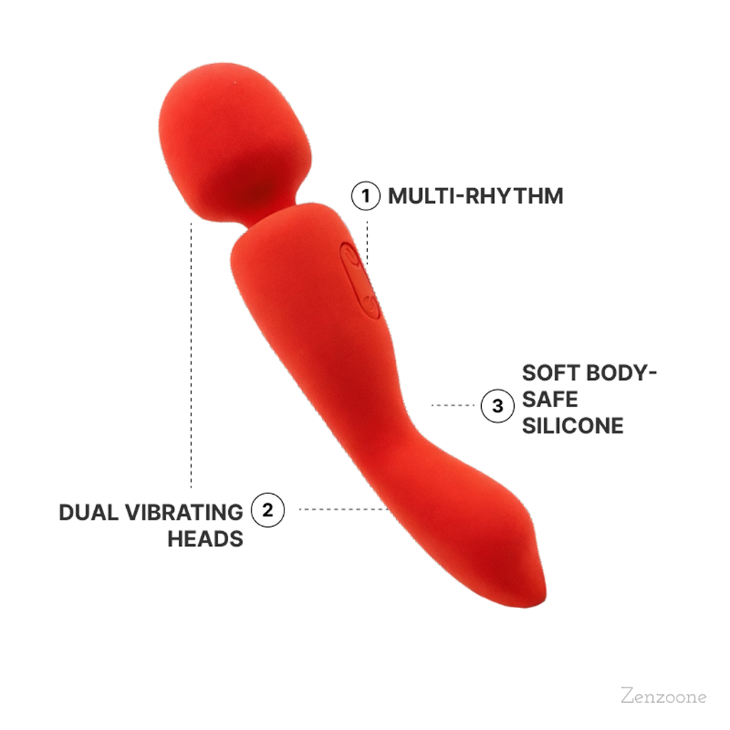 Customizable CRAVE AI Vibrator, Ultra Silent IPX7 Waterproof Medical Silicone Dual Motor Massager